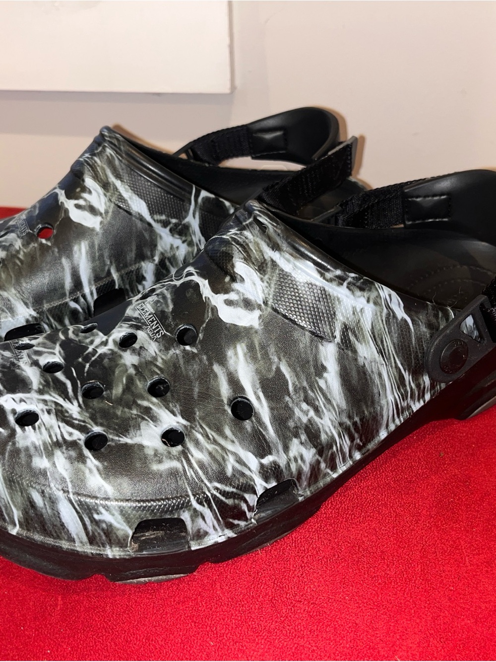 Crocs Classic All Terrain Clog Black Mossy Oak Elements Hunting Mens 13